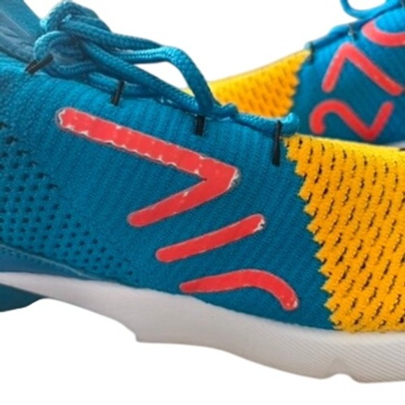 Nike‎ Air Max 270 Flyknit Blue Yellow Men's Sz 10 Activewear Running a01023-800 - Picture 8 of 12